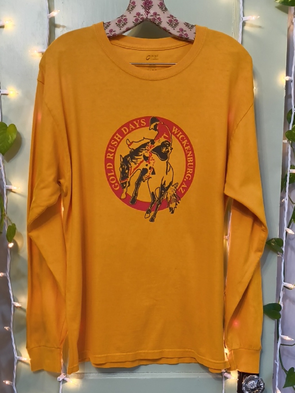 Men's Port & Company Gold Rush Days Wickenburg Arizona Long Sleeve L